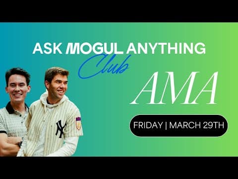 Ask mogul Anything (AMA) | Dundies of the Economy