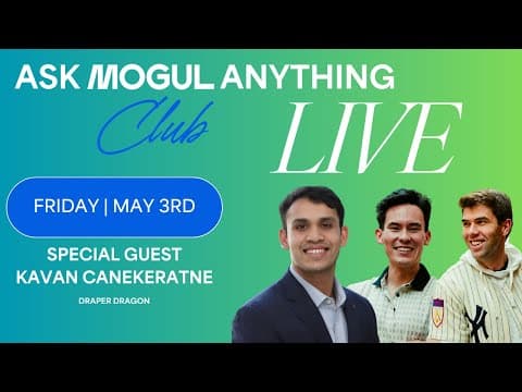 mogul Live! A BIG Week for mogul  + Our First Ever Guest!