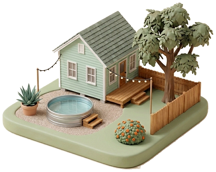 Dallas & Austin stock-tank cottage